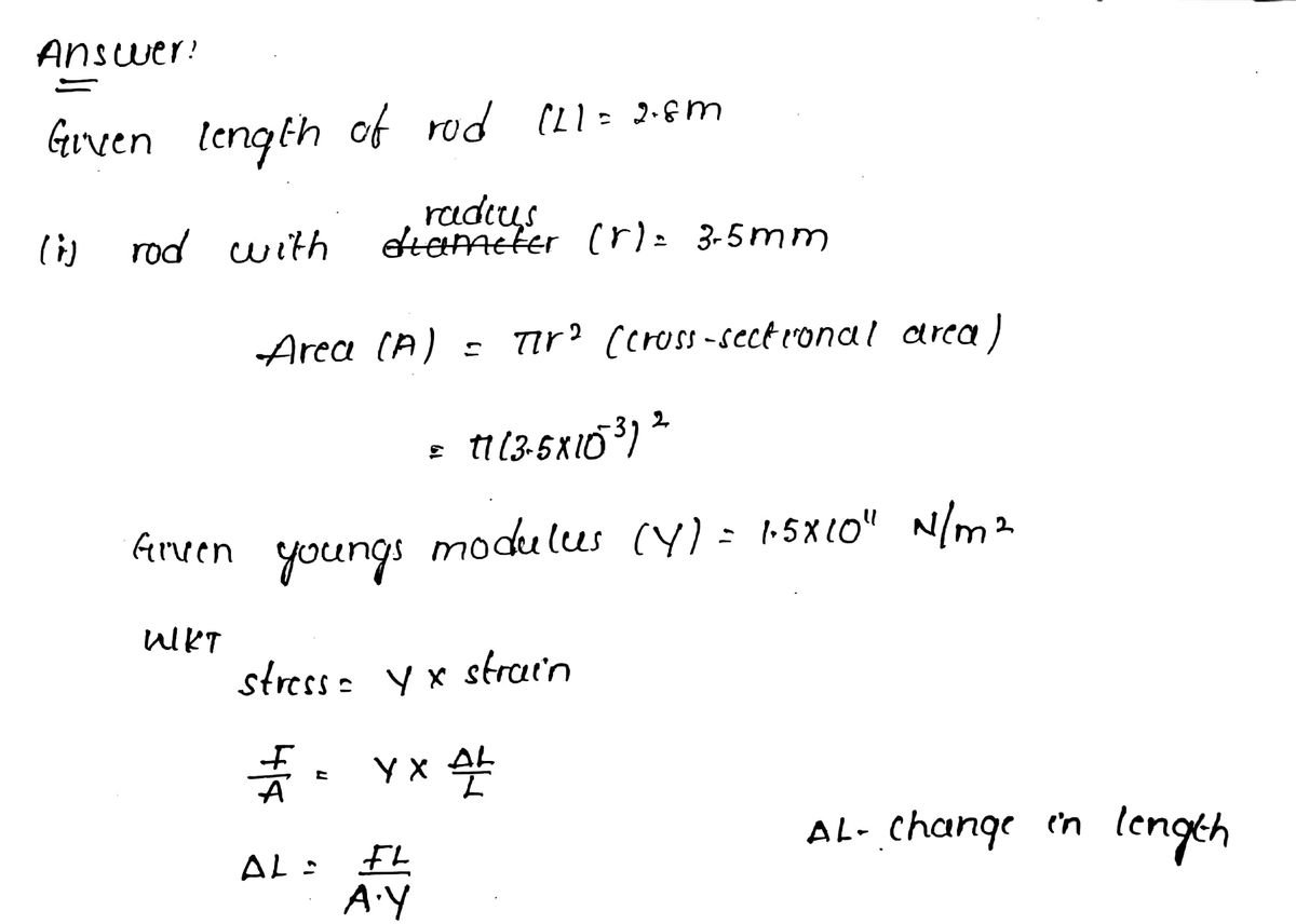 Physics homework question answer, step 1, image 1